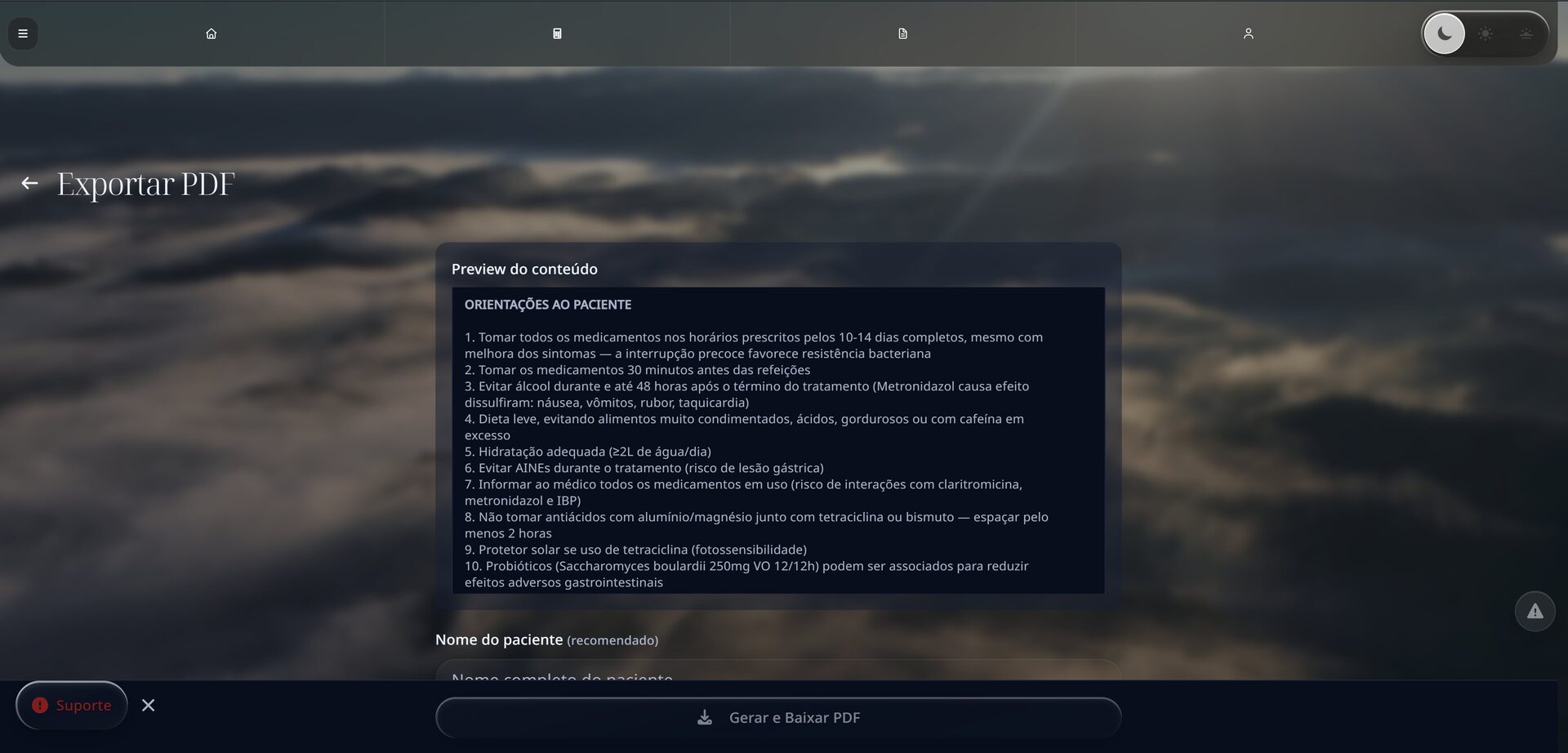 PDF profissional em 1 clique